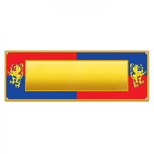 Spandoek Ridder voor eigen tekst Spandoek Ridder voor eigen tekst