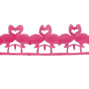Slinger Flamingo roze 250cm