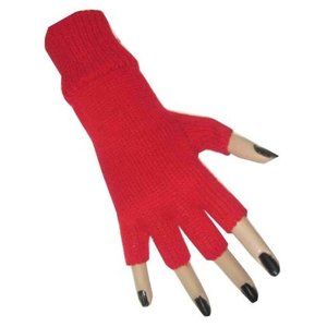 Handschoenen vingerloos rood Handschoenen vingerloos rood