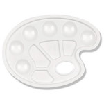 Schilderspalet wit kunstof