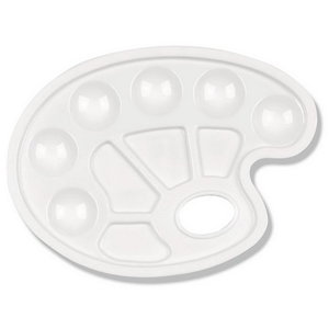 Schilderspalet wit kunstof