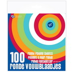 Vouwblaadjes rond 100 stuks