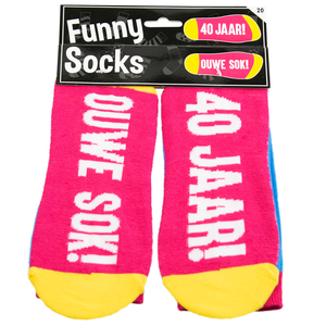 Sokken 40 jaar gekleurd Sokken 40 jaar gekleurd