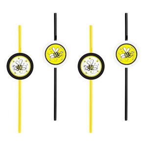 Rietjes bijen 6 stuks Rietjes bijen 6 stuks