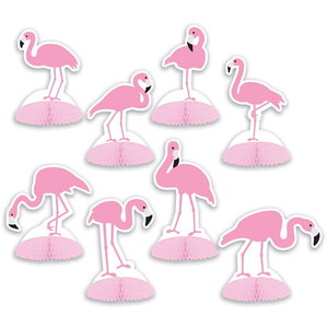 Tafeldecoraties Flamingo 8 stuks Tafeldecoraties Flamingo 8 stuks