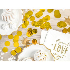 Confetti goudkleurig 15 gram