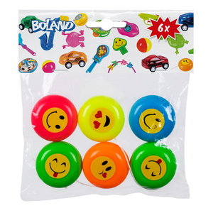 Lachende jojo's 6 stuks Lachende jojo's 6 stuks