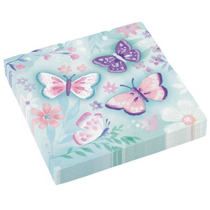 Servetten vlinders 16 stuks Servetten vlinders 16 stuks