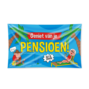 Vlag Geniet van je Pensioen groot