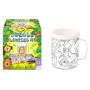 Mok Jungle om zelf in te kleuren Mok Jungle om zelf in te kleuren