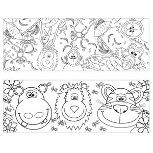 Mok Jungle om zelf in te kleuren Mok Jungle om zelf in te kleuren