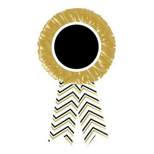 Rozet voor elke leeftijd goud zwart wit Rozet voor elke leeftijd goud zwart wit