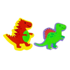 Dinosaurus gum 6 stuks