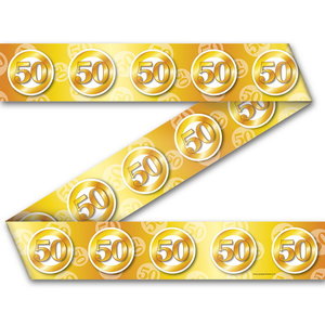 Afzetlint 50 goudkleurig Afzetlint 50 goudkleurig