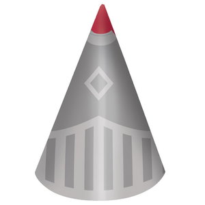 Feesthoedjes ridder 8 stuks