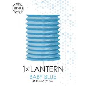 Trek lampion lichtblauw 16 cm