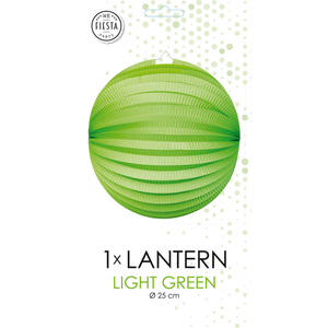 Bol lampion lichtgroen 25cm