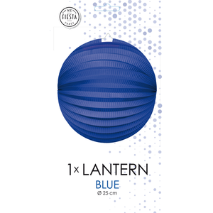 Lampion bol blauw 23 cm