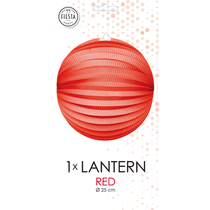 Lampion bol rood 23 cm
