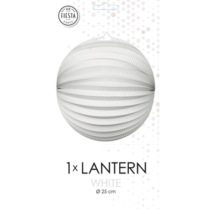 Lampion bol wit 23 cm
