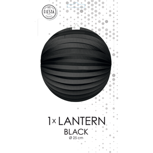 Bol lampion zwart 25cm Bol lampion zwart 25cm
