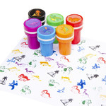 Stempel set Dinosaurus 6 stuks