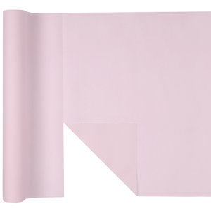 Tafelloper Airlaid pastel lichtroze afscheurbaar 4.8 meter
