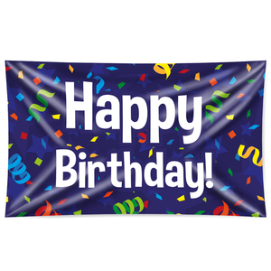 Vlag Happy Birthday serpentine Vlag Happy Birthday serpentine