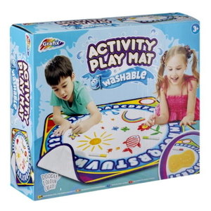 Uitwasbare speelmat met stiften en spons