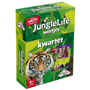Jungle kwartet met extra grote kaarten Jungle kwartet met extra grote kaarten