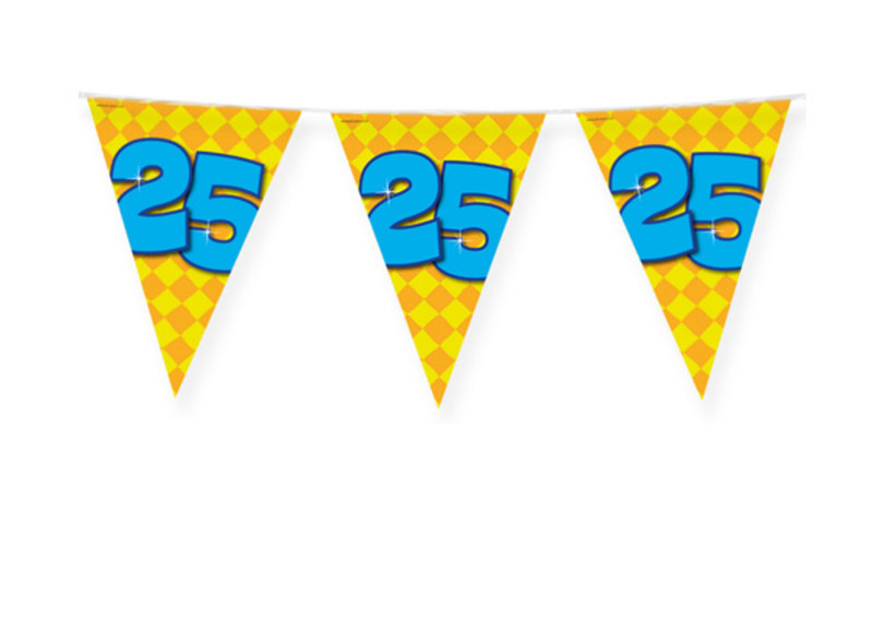 25 jaar verjaardag versiering en decoratie