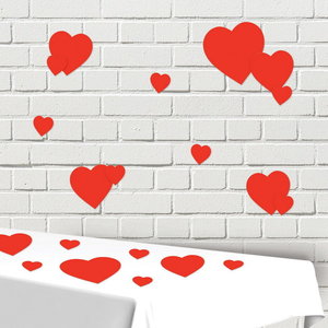 Decoratie hartjes 20 stuks Decoratie hartjes 20 stuks