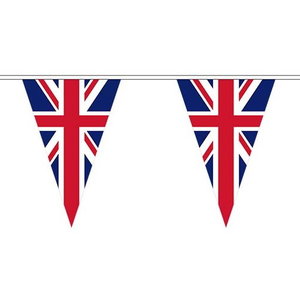 Vlaggenlijn Engeland UK punt 10 meter Vlaggenlijn Engeland UK punt 10 meter