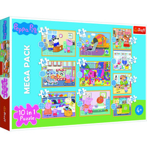 Peppa Pig Puzzels 10 stuks in doos Peppa Pig Puzzels 10 stuks in doos