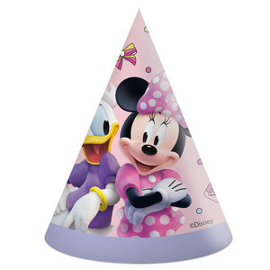 Hoedjes Minnie Mouse en Katrien 6 stuks Hoedjes Minnie Mouse en Katrien 6 stuks