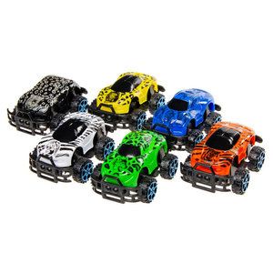 Pull Back Cars safari 6 stuks Pull Back Cars safari 6 stuks