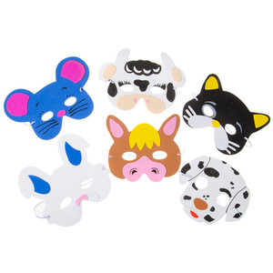 Maskers Boerderij dieren 6 stuks Maskers Boerderij dieren 6 stuks
