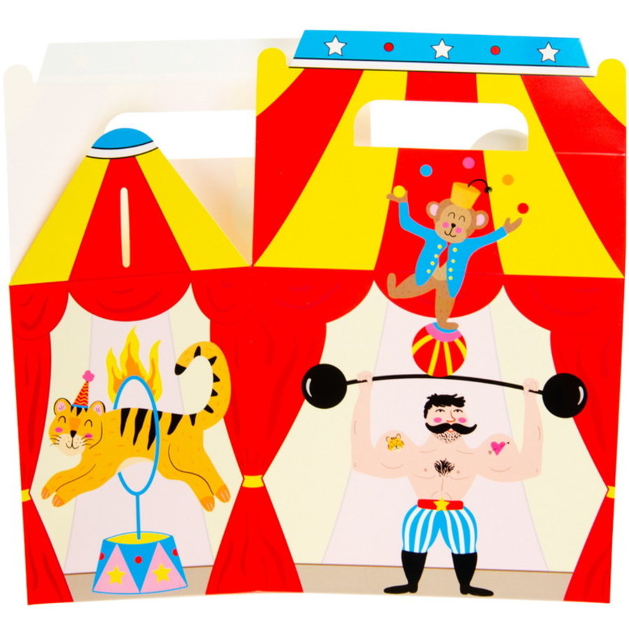 tactiek Legacy Bridge pier Partybox - Lunch box circus - Alles voor een kinderverjaardag -  Feestartikelen.be