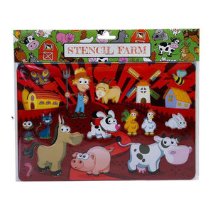 Stencil sjabloon Boerderij