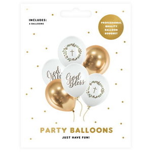Ballonnen God Bless set 6 stuks