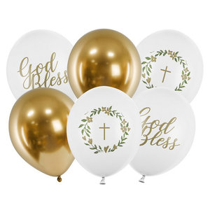 Ballonnen God Bless set 6 stuks Ballonnen God Bless set 6 stuks
