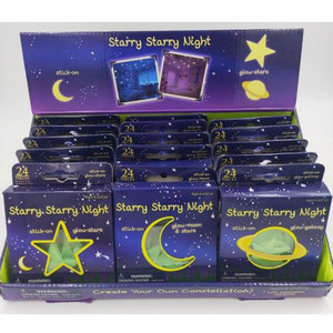 Starry night glow in the dark 24 stuks