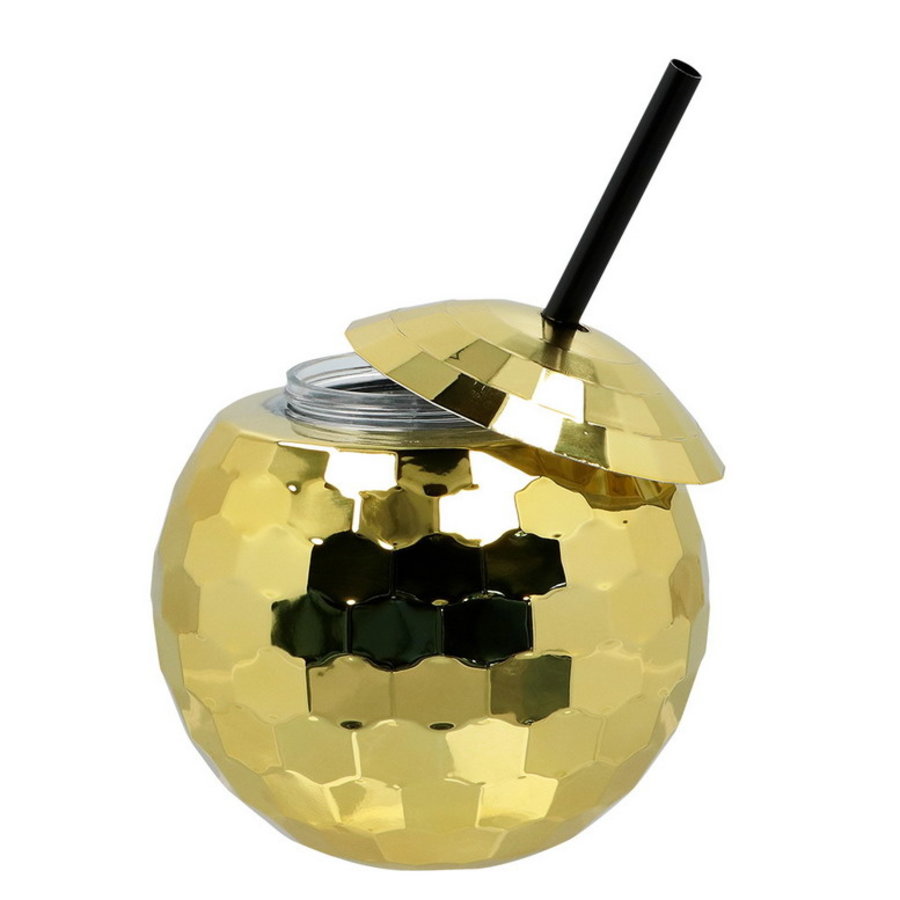 Drinkbeker Discobal goudkleurig