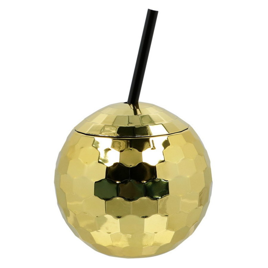 Drinkbeker Discobal goudkleurig