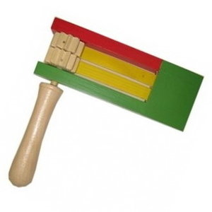 Ratel geel groen rood hout