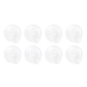 Zuignapjes met haakje 8 stuks Zuignapjes met haakje 8 stuks