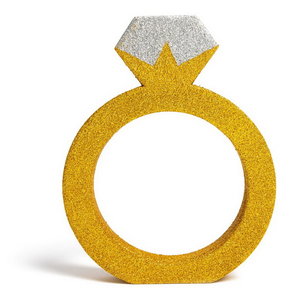 Tafeldecoratie ring met diamant luxe Tafeldecoratie ring met diamant luxe