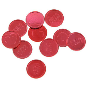 Munten hart-kiss 24 stuks Munten hart-kiss 24 stuks
