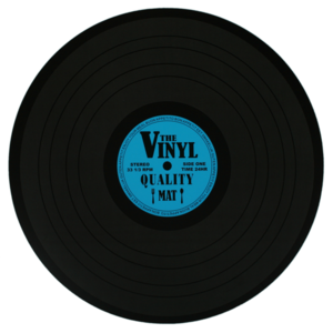 Placemats Seventies-Eighties LP's 4 stuks