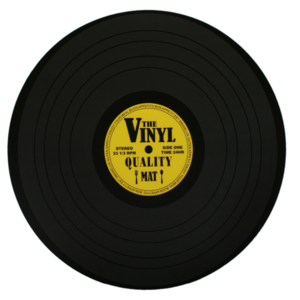 Placemats Seventies-Eighties LP's 4 stuks